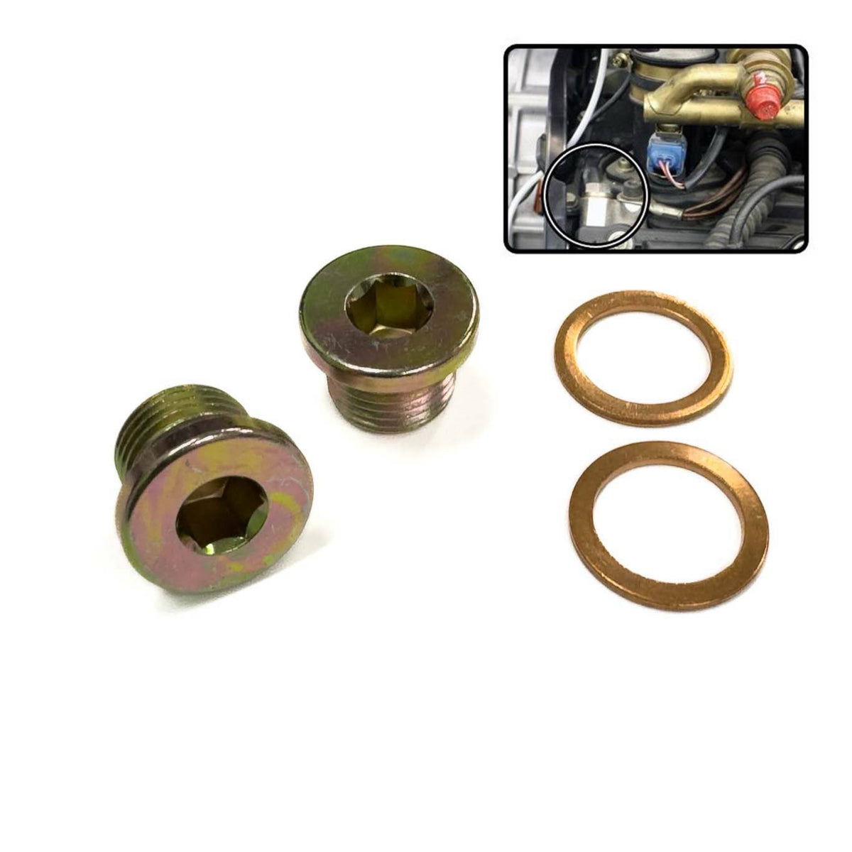 ポルシェ993 シガーソケット Porsche 993 Cam Tower Plug Set (ENG 993 113 200 AIB PMS) – PATRICK
