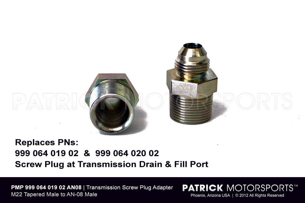 Transmission Oil Drain Plug Adapter / Oil Fill Plug M22 Tapered