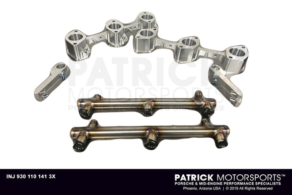930 Turbo EFI Conversion - Billet Fuel Injector Manifold and Fuel Rail Set - 36mm and 38mm Bore FUE 930 110 141 3X / 930 110 141 3X / 930-110-141-3X / 930.110.141.3X / 9301101413X