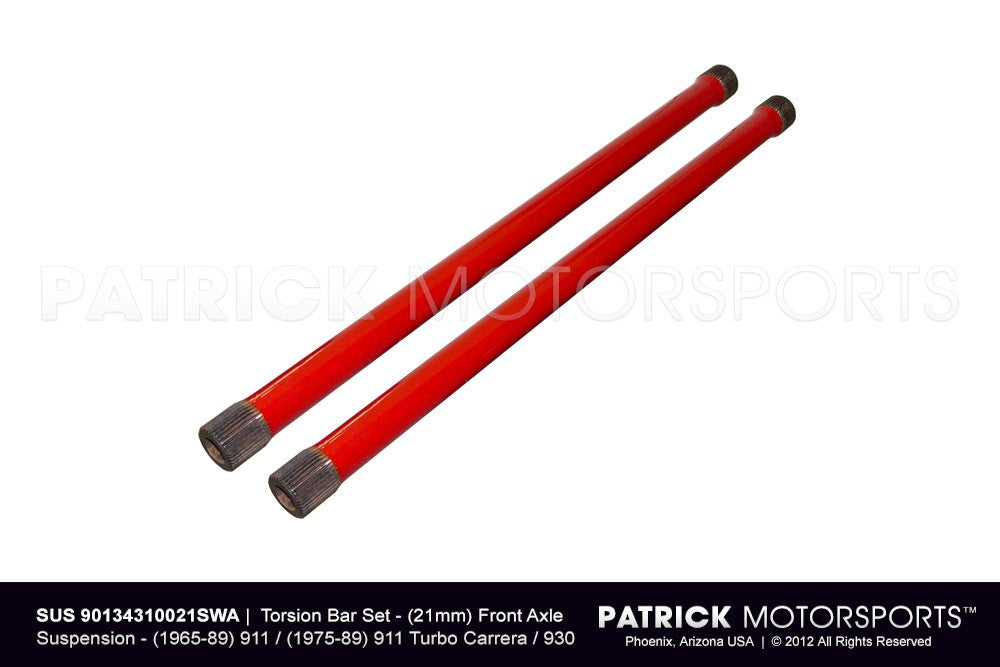 Porsche 911 / 930 Tubular 21mm Torsion Bar Set For Front Axle