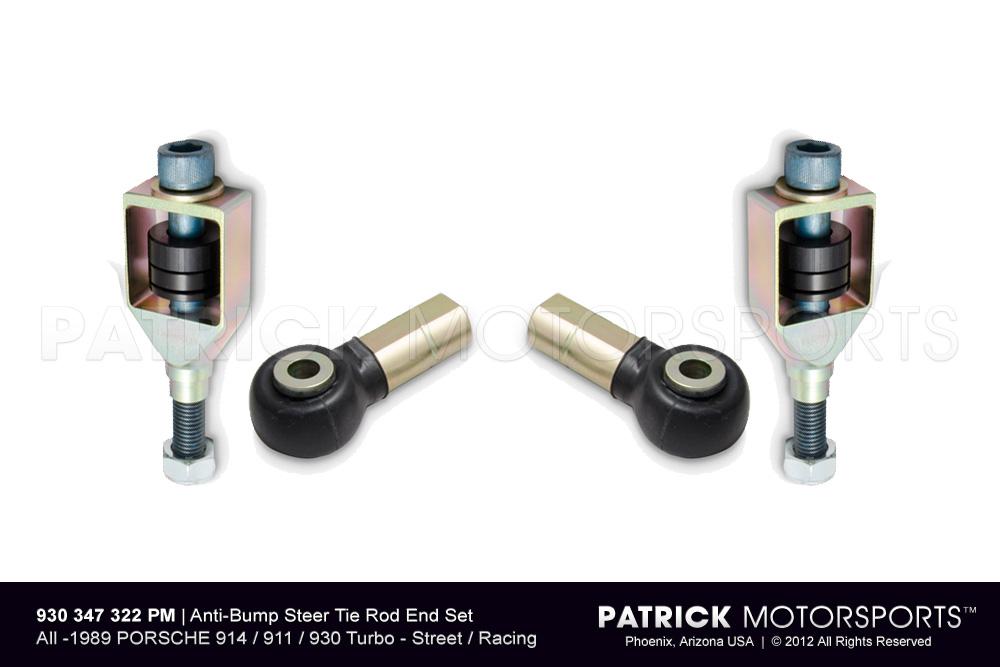 Porsche 911 / 914 / 930 Turbo Adjustable Anti-Bump Steer Tie Rod End Kit  (SUS 930 347 322 PMS)