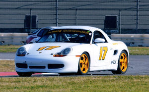 #17 White / Yellow 986 Boxster Spec Race Car Conversion (986 BSR)