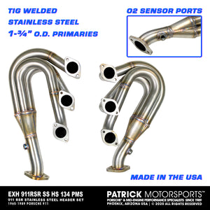 New Product Release: 911 RSR Style Full Stainless Steel Exhaust Header Set With 1-3/4" OD Primaries (EXH 911 RSR HS 134 PMS)