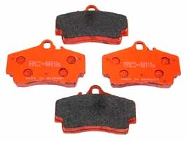 Porsche 986 / 996 / 987 Rear Brake Pad Set - Pagid Race Spec Orange RS4-4 (BRA 99 5541 537)