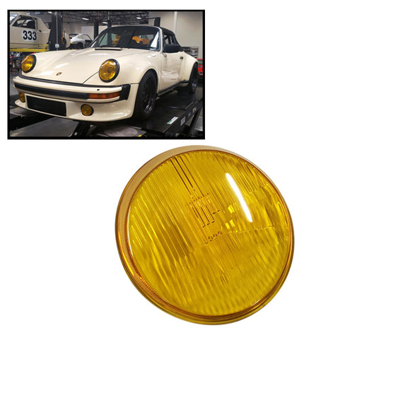 BACK-ORDER - NO ETA - Porsche 911 H4 Amber Headlight Lens (BOD 911 631 927 03)