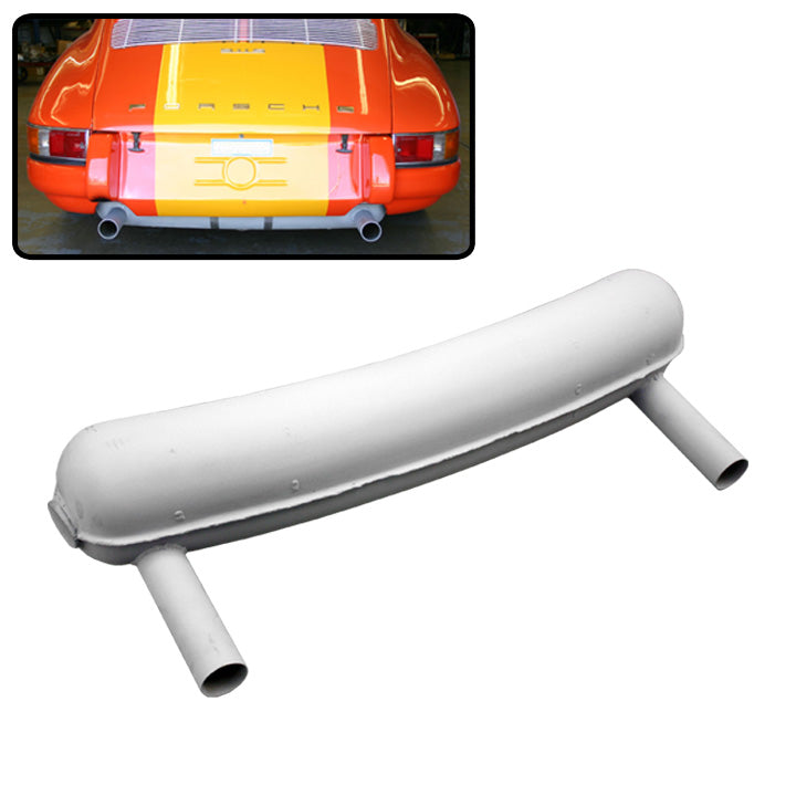 NEW STOCK ! Porsche 911 RSR Sport Muffler In Mild Steel For Early 911 / 914-6 GT (EXH 911 RSR SM PMS)