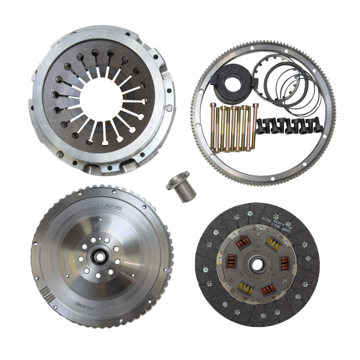 Porsche 964 / 993 3.6L DME to 240mm Early G50 Lightweight Flywheel and Stage 1 Sport Clutch Package (PKG 950 36DME K1 LW PMS)