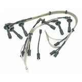 Ignition Spark Plug Wire Set - (1973* - 1983) Porsche 911T 2.4L CIS / 911 2.7L / 911SC 3.0L AND (1978 - 1989) 930 Turbo 3.3L - Early Type Single 6 Plug Ignition Distributor - *CIS Injection Only - Stainless Steel Braided Sleeve - Porsche OEM/OES Beru - Sold As A Set - 1 Set Per Car - Replaces# 911 609 010 98 / 911 609 050 10 / 911 609 010 07