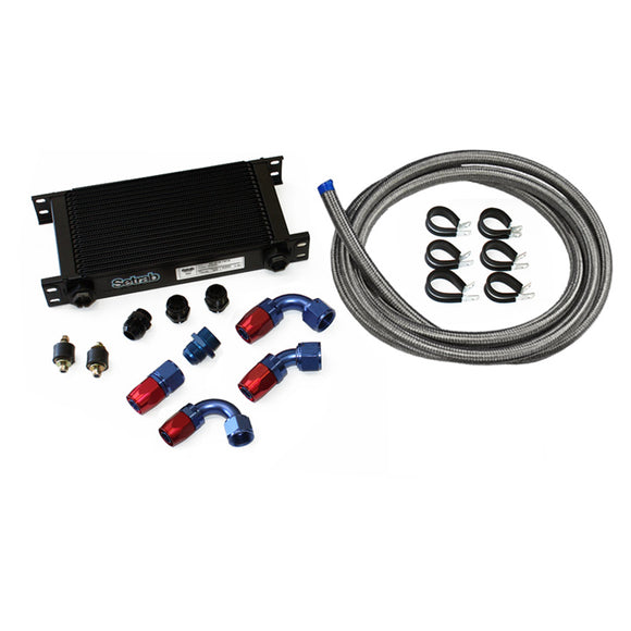 Porsche 964 / 993 Turbo S Secondary Front Oil Cooler Kit - Compatible With A/C (OIL 964 207 TSOC PMS)
