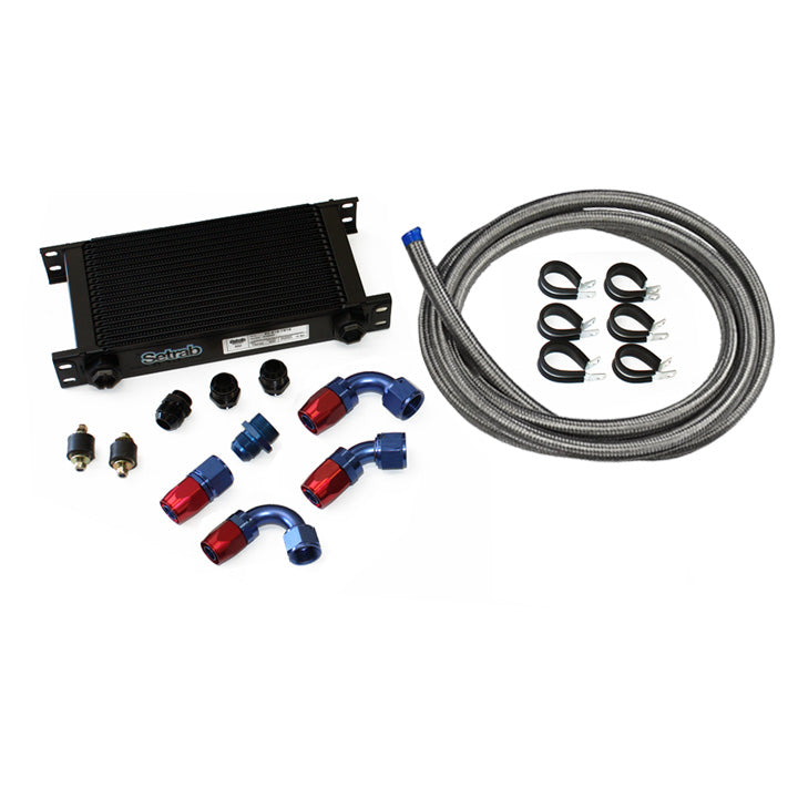 Porsche 964 / 993 Turbo S Secondary Front Oil Cooler Kit - Compatible With A/C (OIL 964 207 TSOC PMS)