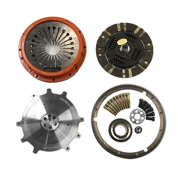 1972-1977 6-Bolt RSR 225mm To 915 5-Speed Conversion Flywheel and Clutch Package (PKG 915 225 6BRSR CF LW PMS)