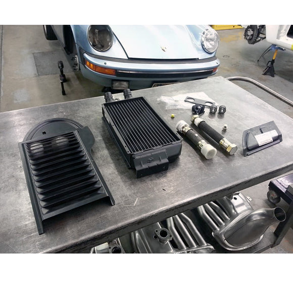Porsche 911 930 Narrow Right Front Fender Oil Cooler kit ( OIL 911 207 OC FRM PMS ) 930 207 053 04