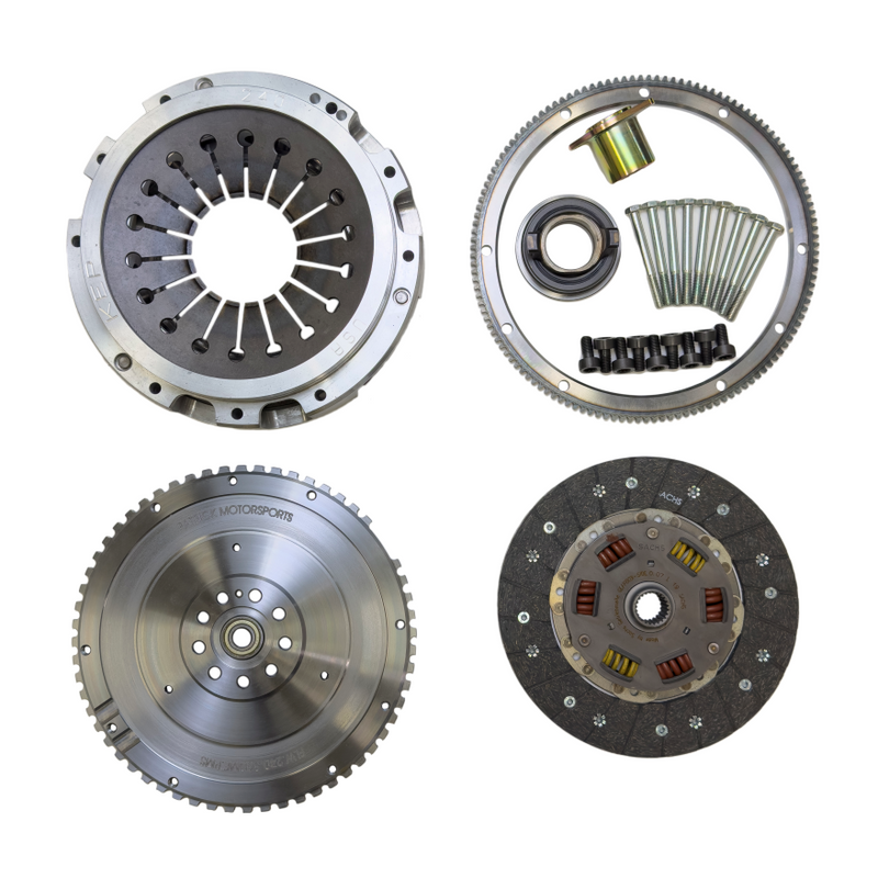 240mm 930 EFI Conversion Sport Flywheel And Stage 1 LITE Sport Clutch Package For Late Porsche 930 / 911 Turbo (PKG 930 EFI KLS1LITE OS PMS)