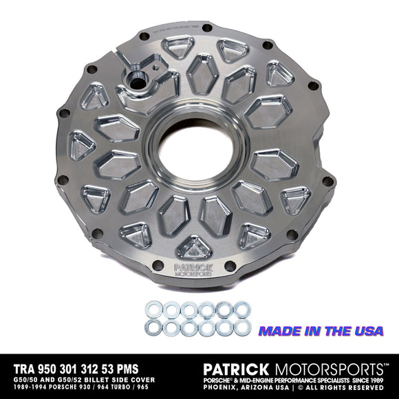 Porsche G50.50 G50.52 Transmission Billet Side Cover For 930 5 speed and 964 Turbo 965 (TRA 950 301 312 53 BSC PMS)