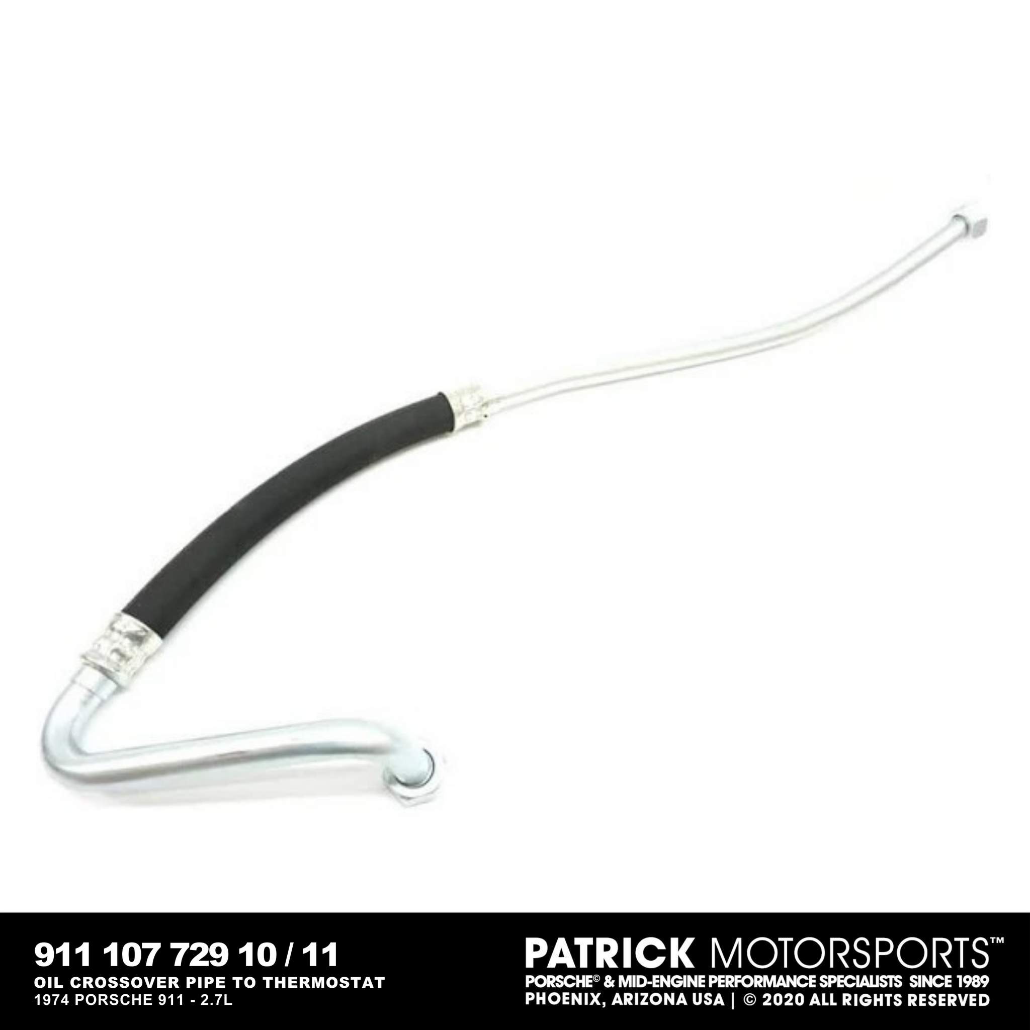 Porsche 911 2.7L Oil Crossover Pipe To External Thermostat (OIL