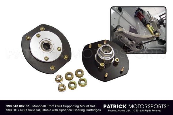 Porsche 993 Monoball Front Strut Mount Kit (SUS 993 343 002 PMS