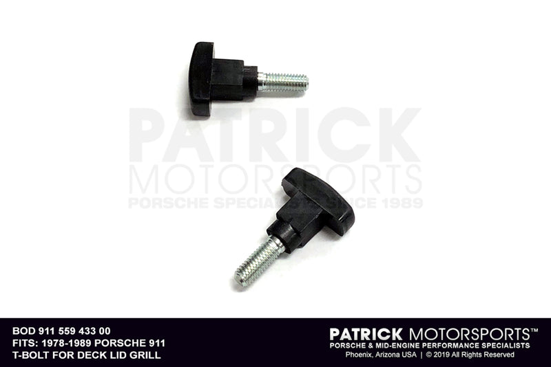 T-Bolt For Porsche 911 Deck Lid Grill BOD 911 559 433 00 / BOD 911 559 433 00 / BOD-911-559-433-00 / 911.559.433.00 / 91155943300