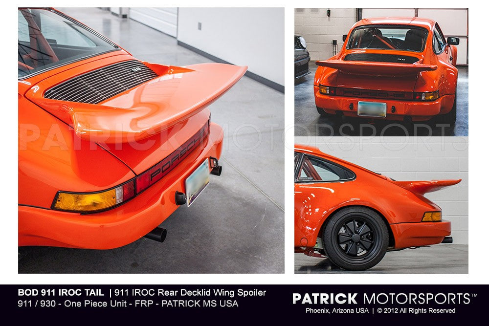 Porsche 911 IROC Rear Deck Lid Spoiler / Wing (BOD 911 IROC TAIL ...