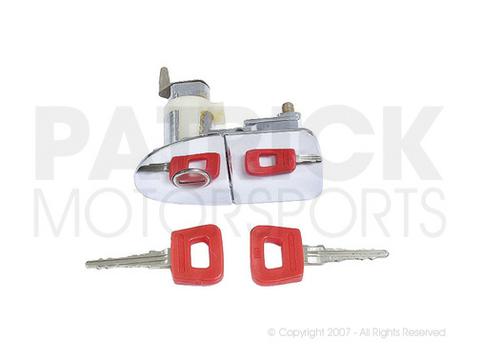 Porsche 914 Left Exterior Door Handle Assembly - With Key Set (BOD