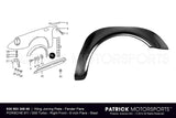 Porsche 911 / 930 Front Right Steel Fender Flare - 9 Inch BOD 930 503 308 00 DAN / BOD 930 503 308 00 DAN / BOD-930-503-308-00-DAN / 930.503.308.00 /  93050330800