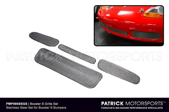 Porsche 986 Boxster S Front and Rear Wire Mesh Grill Insert Set BOD 986 505 311 SSG PMS / BOD 986 505 311 ssG PMS / BOD-986-505-311-ssG-PMS / BOD.986.505.311.ssG.PMS / BOD986505311ssGPMS  
