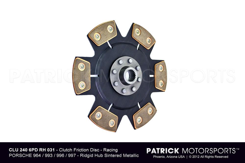 240mm Metallic Rigid Hub Race Clutch Disc For Porsche 964 / 993