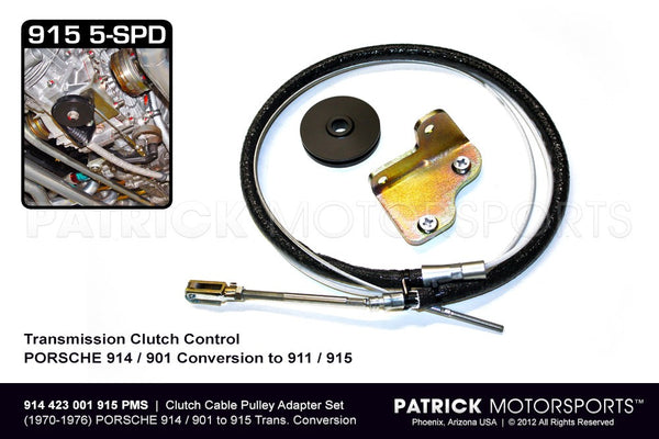 914 to 915 916 Transmission Conversion Clutch Cable Adapter and Pulley – PATRICK  MOTORSPORTS USA