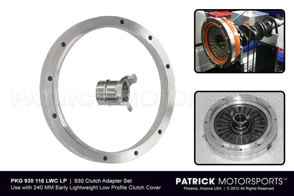 Porsche 930 Lightweight Clutch Adapter Set For Porsche 930 Turbo 4 Speed CLU 930 116 LWC PMS / CLU 930 116 LWC PMS / CLU-930-116-LWC-PMS / CLU.930.116.LWC.PMS / CLU930116LWCPMS
