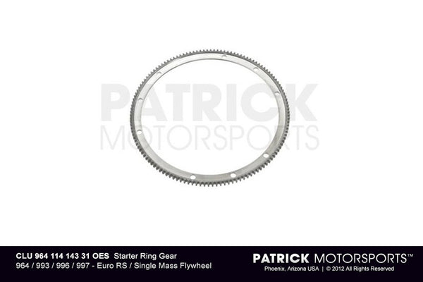 Starter Ring Gear - For Euro RS / Single-Mass Flywheel CLU 964 114 143 31 / CLU 964 114 143 31 / CLU-964-114-143-31 / CLU.964.114.143.31 / CLU96411414331