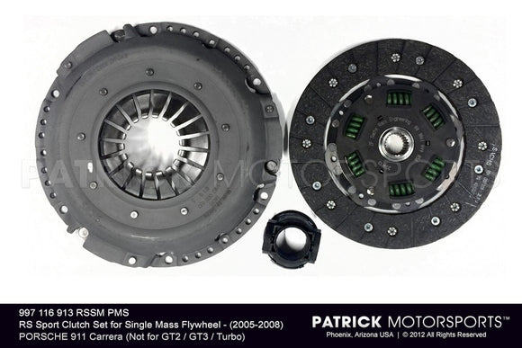 Rs Sport Spec Clutch Kit For Single-Mass Flywheel - 2005 - 2008 Porsche 911 996 Carrera CLU 997 116 913 RSSM PMS / CLU 997 116 913 RssM PMS / CLU-997-116-913-RssM-PMS / CLU.997.116.913.RssM.PMS / CLU997116913RssMPMS