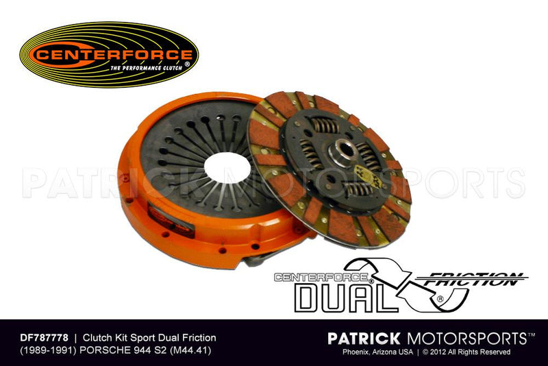 Dual Friction Clutch Kit- Clutch Pressure Plate and Disc Set 1989 - 1991 / Porsche 944 S2 / 3.0L / M44.41 / CLU DF784778 / CLU DF784778 / CLU-DF784778 / CLU.DF784778 / CLUDF784778