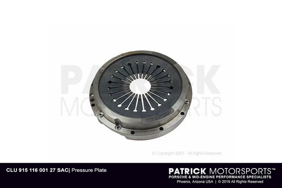 Porsche 911 / 924 Turbo 915 Transmission 225mm Clutch Pressure Plate - CLU 915 116 001 27 SAC / CLU 915 116 001 27 SAC / 915-116-001-27 / 915.116.001.27 / CLU91511600127SAC / 91511600127 / SC200