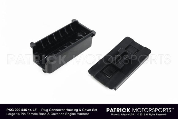 Harness Plug Connector Housing and Cover Set - Large 14 Pin Female Engine Harness ELE 009 545 14 LF PMS / ELE 009 545 14 LF PMS / ELE-009-545-14-LF-PMS / ELE.009.545.14.LF.PMS / ELE00954514LFPMS