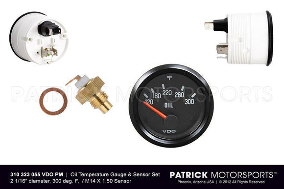 Oil Temperature Gauge and Sensor Set - Engine - Transmission M14X1.50 ELE 310 323 055 VDO PM / ELE 310 323 055 VDO PM / ELE-310-323-055-VDO-PM / ELE.310.323.055.VDO.PM / ELE310323055VDOPM