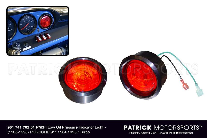 Low Pressure Oil Indicator Gauge Warning Light Porsche 911 / 912 / 914 / 930 / 964 / 993 ELE 901 741 702 01 PMS / ELE 901 741 702 01 PMS / ELE-901-741-702-01-PMS / ELE.901.741.702.01.PMS / ELE90174170201PMS