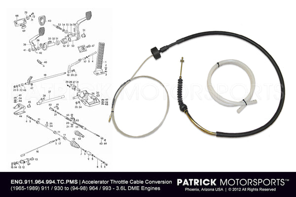 Porsche 911 / 930 Throttle Cable Conversion Kit For 964 / 993 3.6L DME Engines ENG 911 964 993 TC PMS / ENG 911 964 993 TC PMS / ENG-911-964-993-TC-PMS / ENG.911.964.993.TC.PMS / 911964993
 
