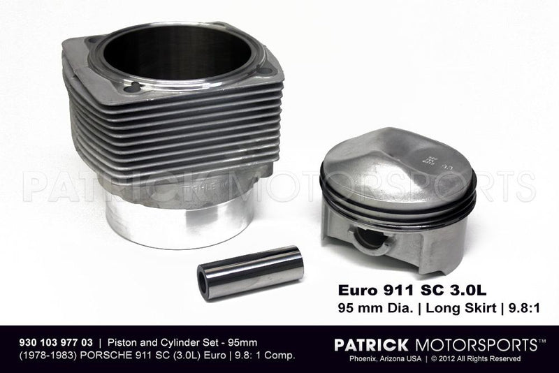 Mahle Engine Piston And Cylinder Set Porsche 911 SC 3.0L Euro 95mm ENG 930 103 977 03 MAH / ENG 930 103 977 03 MAH / ENG-930-103-977-03-MAH / ENG.930.103.977.03.MAH / ENG93010397703MAH