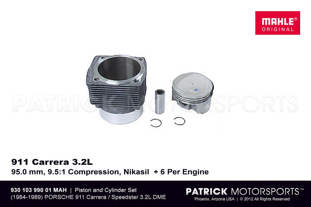 Mahle 95mm Piston And Cylinder Set 1984-1989 Porsche 911 Carrera 