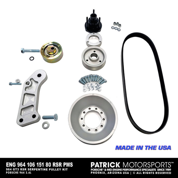 964 GT3 RSR Serpentine Pulley Conversion Kit (ENG 964 106 151 80 RSR PMS)