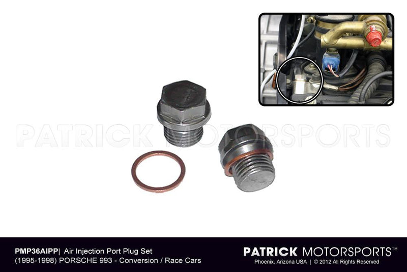 Porsche 993 Engine Air Injection Secondary Smog Pump Port Plug Block Off Set SAI / ENG 993 113 200 AIB PMS / ENG 993 113 200 AIB PMS / ENG-993-113-200-AIB-PMS / ENG.993.113.200.AIB.PMS / ENG993113200AIBPMS