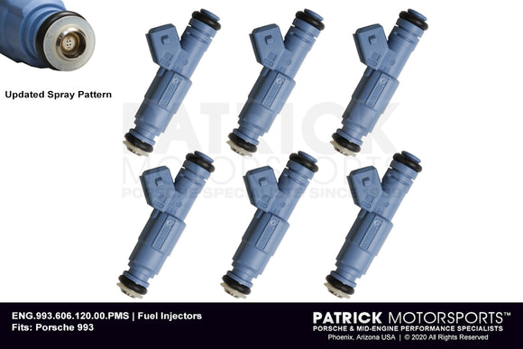 Porsche 993 Fuel Injector Set 6 / FUE 993 606 120 00 HP PMS /