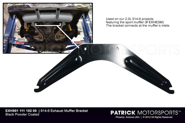 Porsche 914-6 Exhaust Muffler Bracket EXH 901 111 152 00 / EXH 901 111 152 00 / EXH-901-111-152-00 / 901.111.152.00 / 90111115200