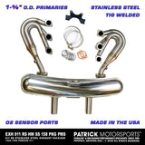 911 RS Style Stainless Steel Sport Exhaust Package With 1-5/8" OD Primaries - EXH 911 RS HM SS 158 PKG PMS / EXH.911.RS.HM.SS.158.PKG.PMS / EXH ESM SS 911RS 158 PKG PMS / EXH911RSHMSS158PKGPMS / EXH.ESM.SS.911RS.158.PKG.PMS / EXHESMSS911RS158PKGPMS / 911 111 025 05 / 911-111-025-05 / 911.111.025.05 / 91111102505 / 911 111 025 00 / 911-111-025-00 / 911.111.025.00 / 91111102500 / 911 211 021 60 / 911 211 022 10 / 911 211 021 14
