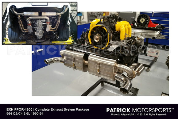 Complete Exhaust System Package For Porsche 964 EXH FPOR 1600 / EXH FPOR 1600 / EXH-FPOR-1600 / EXH.FPOR.1600 / EXHFPOR1600