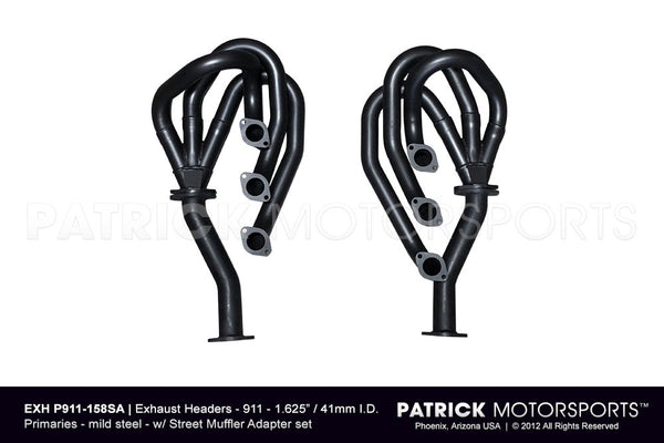 Porsche 911 Exhaust Header Set With Street Adapters - 1- 5/8 Inch / 41 mm ID EXH P911 158SA / EXH P911 158SA / EXH-P911-158SA / EXH.P911.158SA / EXHP911158SA
Please Call 602-244-0911 To Confirm Best Shipping Quote Prior to Ordering.