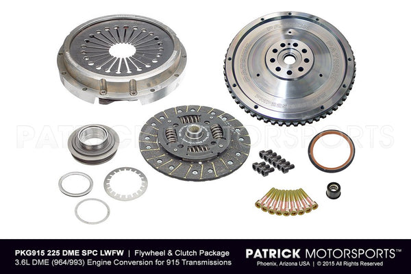 Porsche 915/901 Transmission To 964 / 993 3.6L DME Engine Conversion Flywheel and Clutch Package PKG 915 225 DME SPC LWFW PMS / PKG915 225 DME SPC LWFW PMS/ PKG915-225-DME-SPC-LWFW-PMS / PKG915.225.DME.SPC.LWFW.PMS / PKG915225DMESPCLWFWPMS