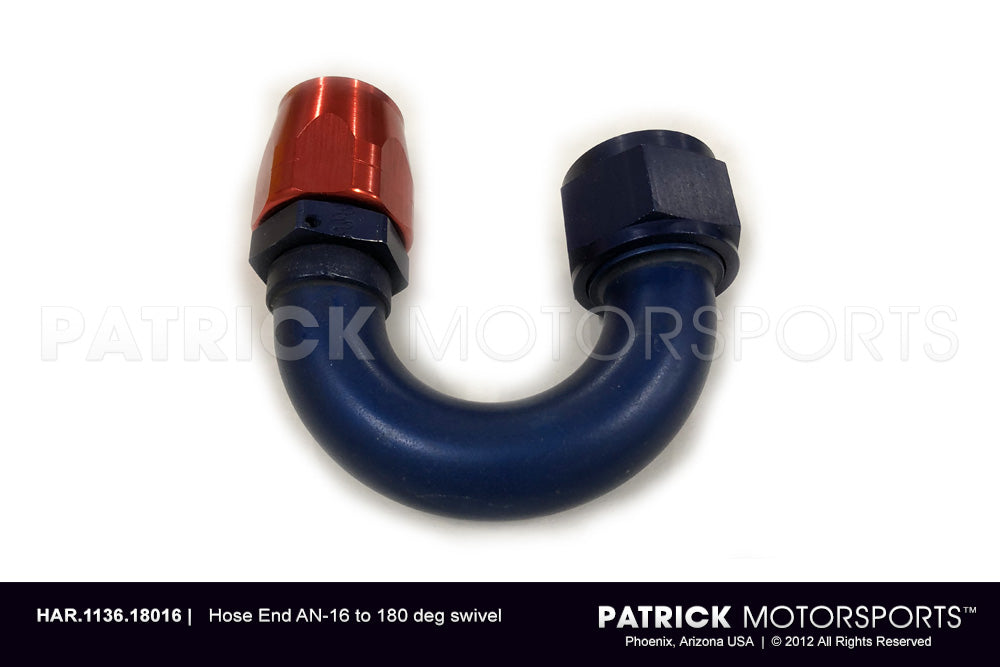 AN-16 Hose End - 180 Degree (HAR 1136 18016) – PATRICK MOTORSPORTS USA