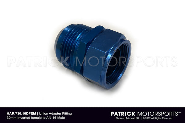 Engine Oil Adapter Union Fitting AN-16 Male To 30mm Female HAR 730 16DFEM / HAR 730 16DFEM / HAR-730-16DFEM / HAR.730.16DFEM / HAR73016DFEM