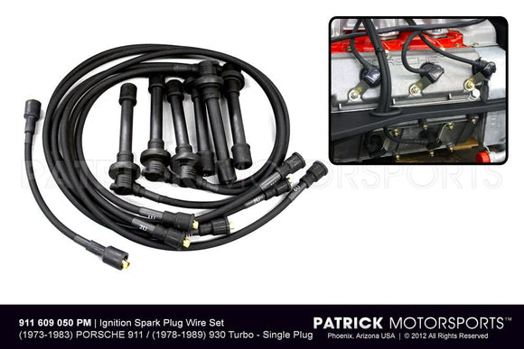 Ignition Spark Plug Wire Set Porsche 911 / 930 CIS IGN 911 609 050 PMP / IGN 911 609 050 PMP / IGN-911-609-050-PMP / IGN.911.609.050.PMP / IGN911609050PMP