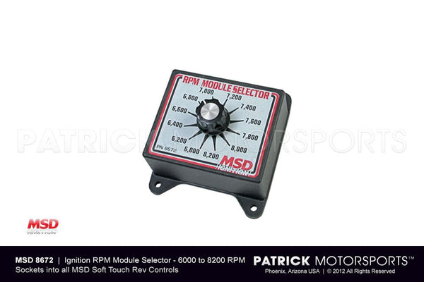 Ignition RPM Control Module Selector Switch 6000 - 8200 Rpm / MSD IGN MSD 8672 / IGN MSD 8672 / IGN-MSD-8672 / IGN.MSD.8672 / IGNMSD8672